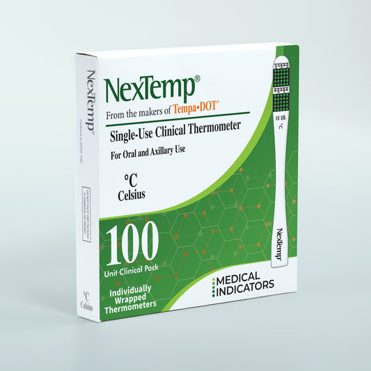 NexTemp Original single-use clinical thermometer 100-pack Celsius
