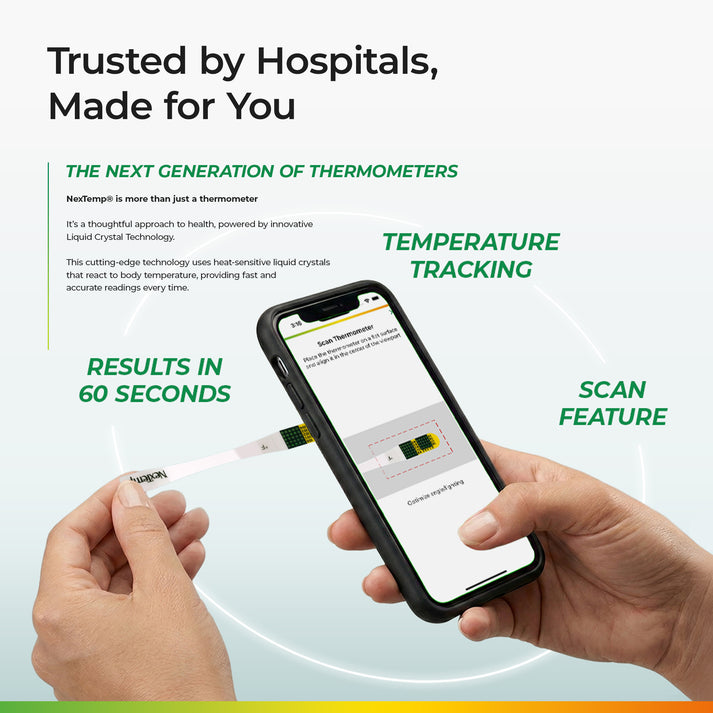 NexTemp® Ultra Single-Use Thermometer | High Accuracy in 60 Seconds