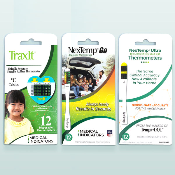 Signature Starter Pack Celsius with TraxIt, NexTemp Go, and NexTemp Ultra 12-Pack Thermometers