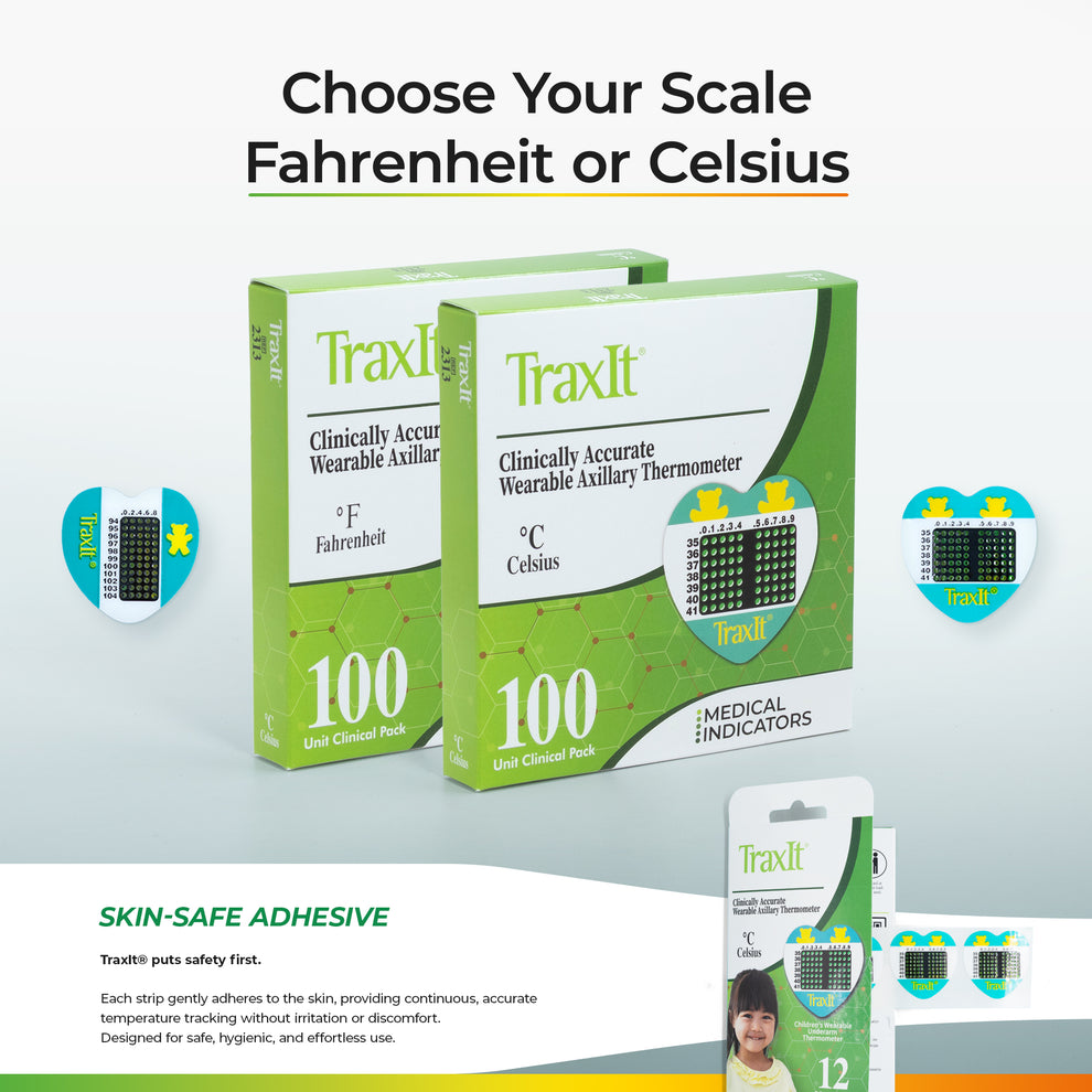Traxit® Wearable Thermometer | 48-Hour Continuous Monitoring – NexTemp
